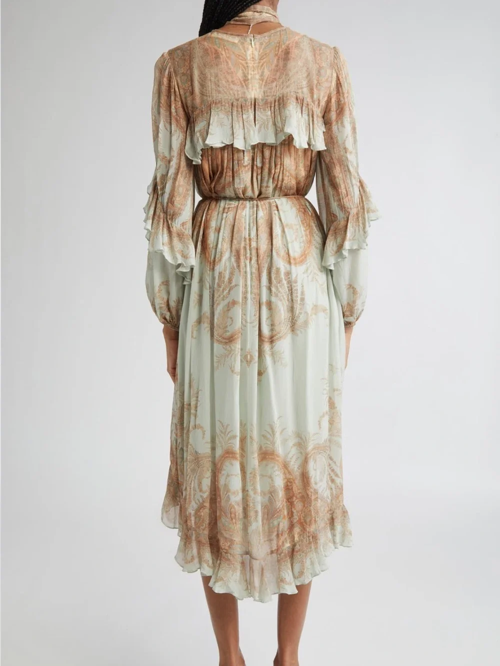 Zimmerman Paisley Long Sleeve Midi Dress - Picture 2 of 6